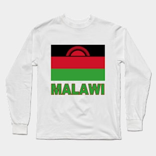 The Pride of Malawi - National Flag Design Long Sleeve T-Shirt